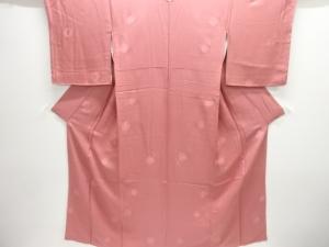 未使用品　鏡裏模様織り出し色無地着物